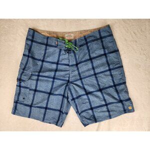 Quiksilver Boardshorts Mens 38 Blue Hybrid Swim Trunks Bathing Suit Waterman